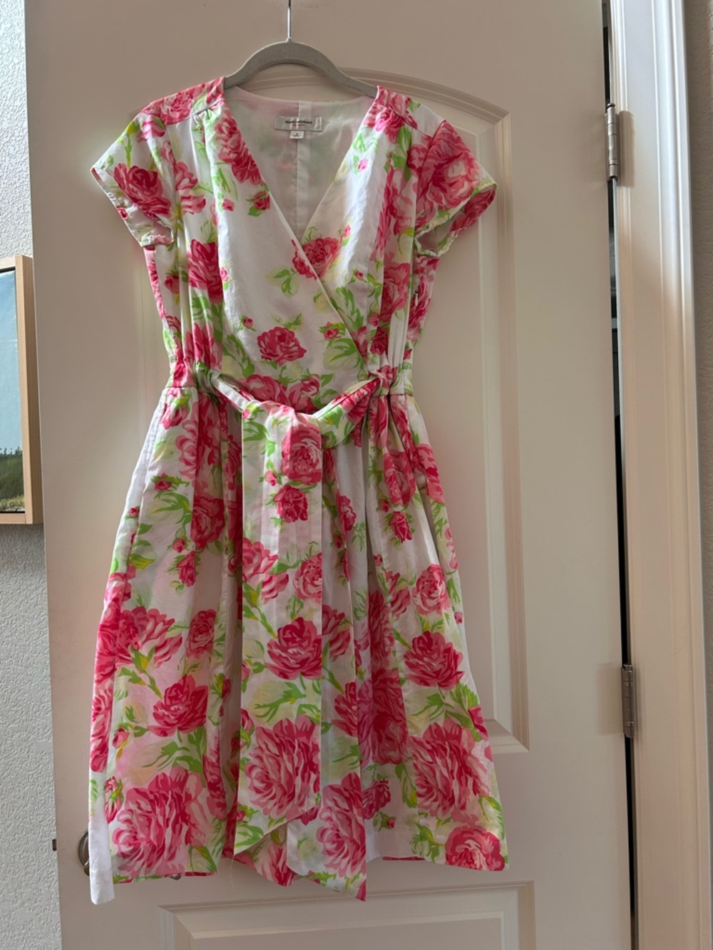 Isaac Mizrahi for Target vintage inspired floral wrap style tea dress. Cottage